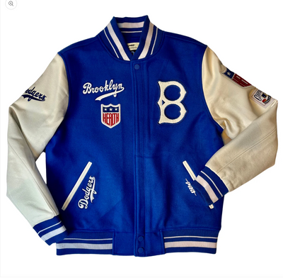 Brooklyn Dodgers Retro Classic Rib Wool Varsity Jacket