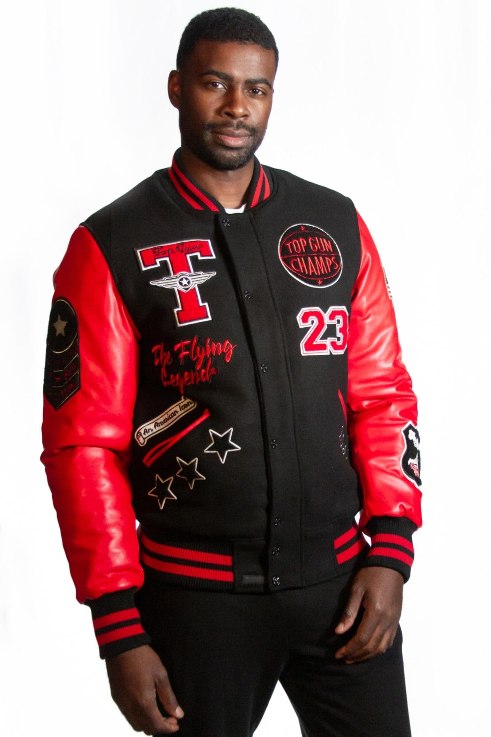 Top Gun Flying Legend Varsity Jacket. | MJ Footwear