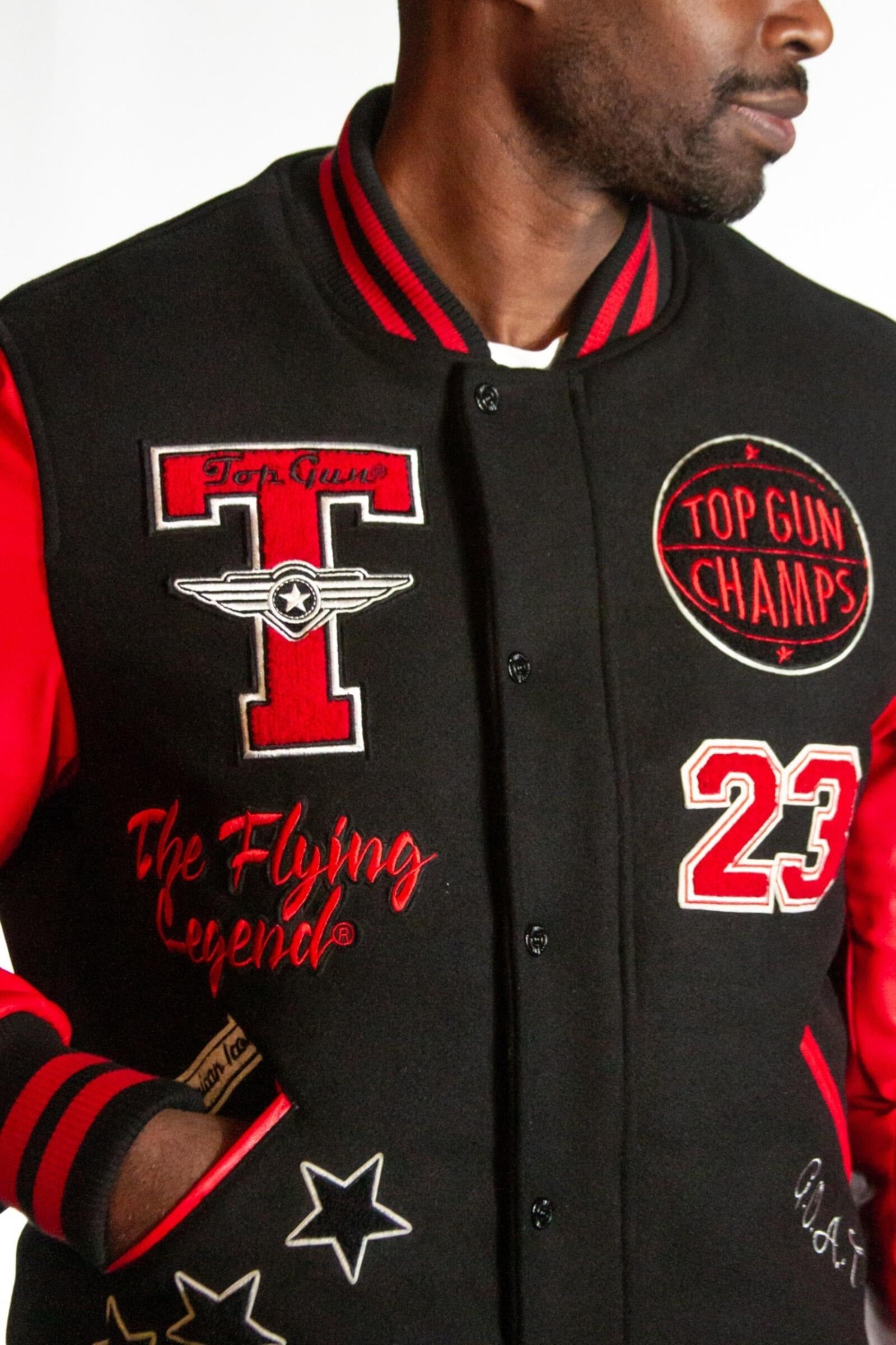 Top Gun Flying Legend Varsity Jacket. | MJ Footwear