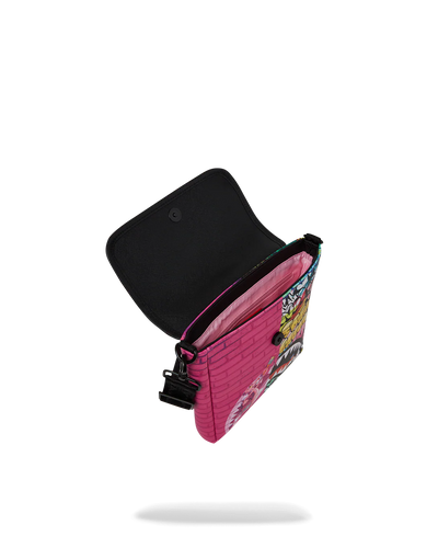 Sprayground Pink Panther Painting Messenger Sling Bag