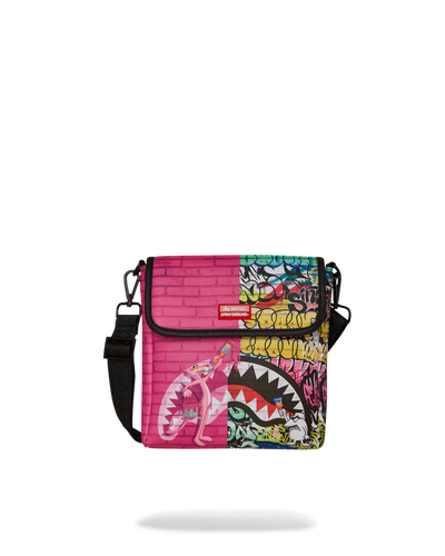 Sprayground Pink Panther Painting Messenger Sling Bag