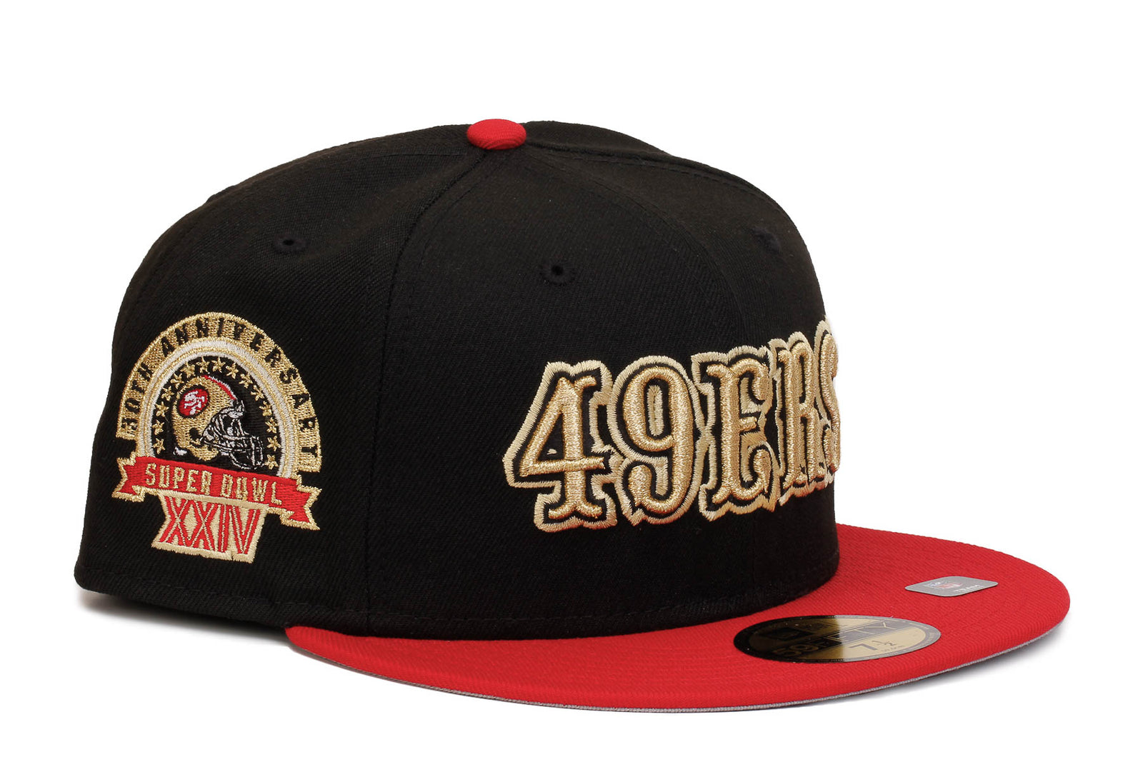 San Francisco 49ERS 59FIFTY Fitted Super Bowl XXIV Patch