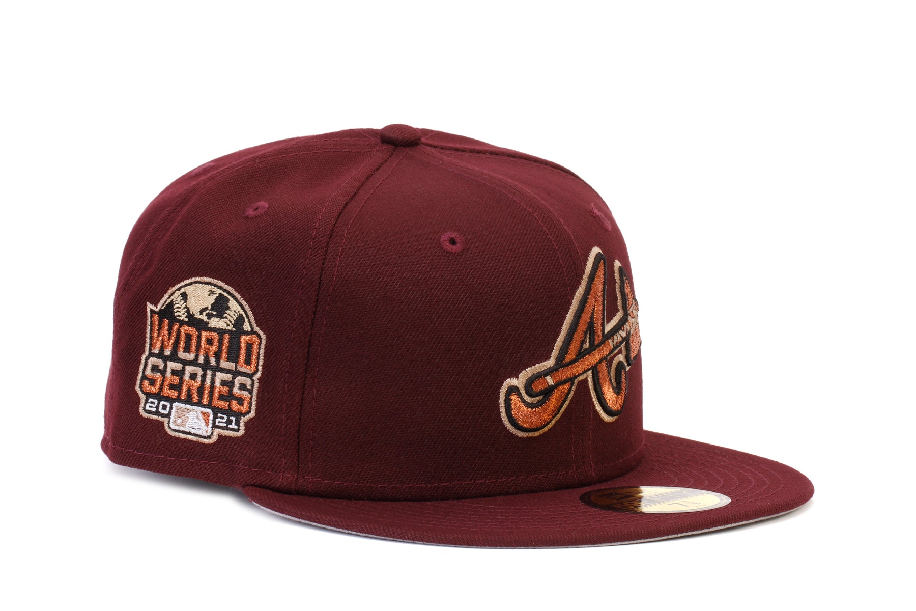 Red Atlanta Braves 2021 World Series Side Patch New Era 59FIFTY Fitted 7