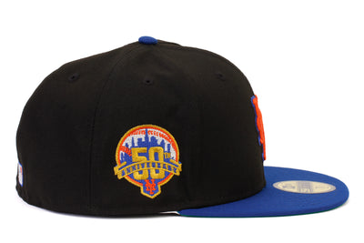 New Era 59Fifty New York Mets 50th Anniversary Patch Hat - Black, Whit