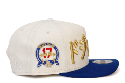 9FIFTY A-Frame Los Angeles Dodgers Kanji Script Snapback Cap 17 Ohani Patch