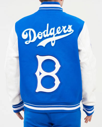 Brooklyn Dodgers Retro Classic Rib Wool Varsity Jacket