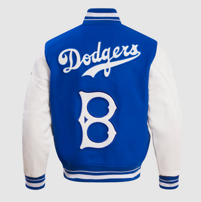 Brooklyn Dodgers Retro Classic Rib Wool Varsity Jacket