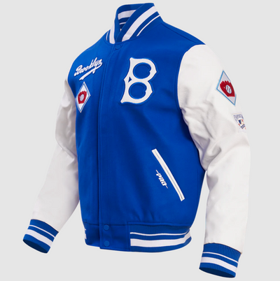 Brooklyn Dodgers Retro Classic Rib Wool Varsity Jacket