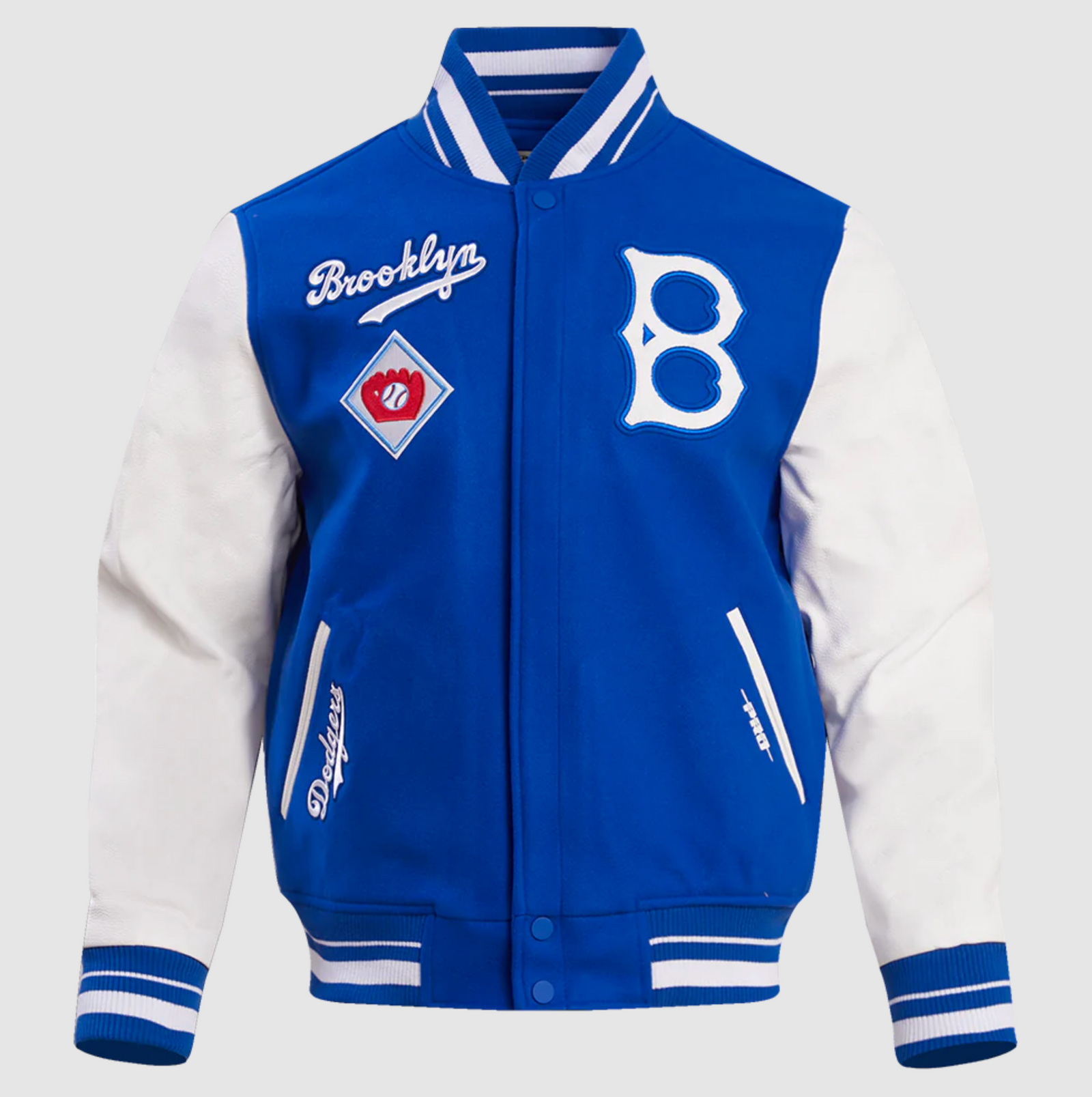 Brooklyn Dodgers Retro Classic Rib Wool Varsity Jacket