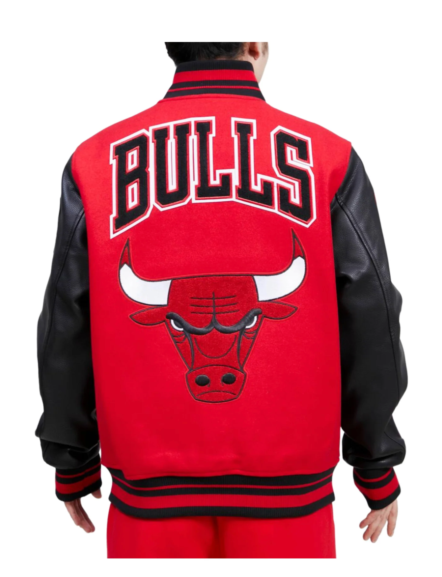 Pro Standard Chicago Bulls Varsity Jacket Red