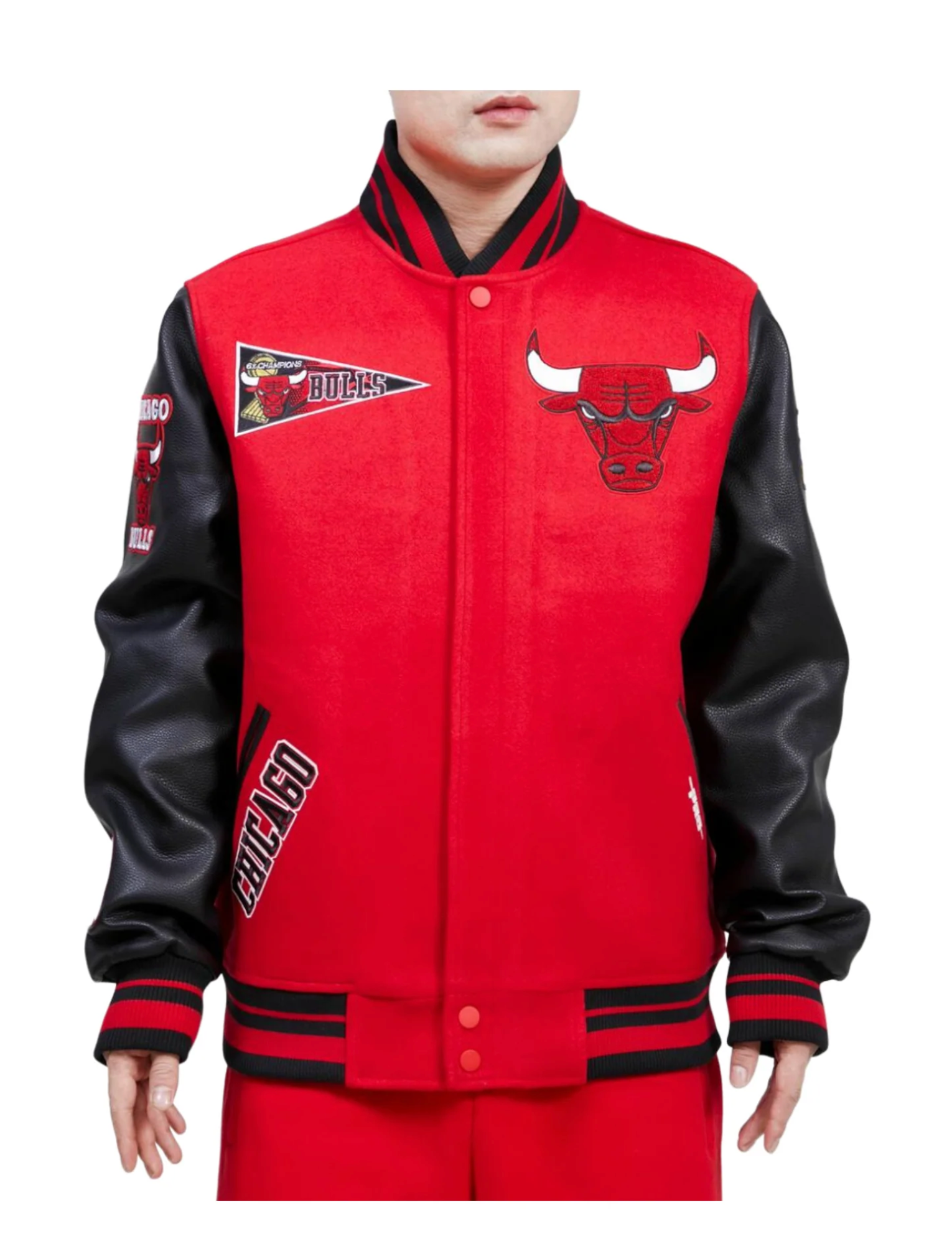 Chicago Bulls Classic Rib Wool Varsity Jacket