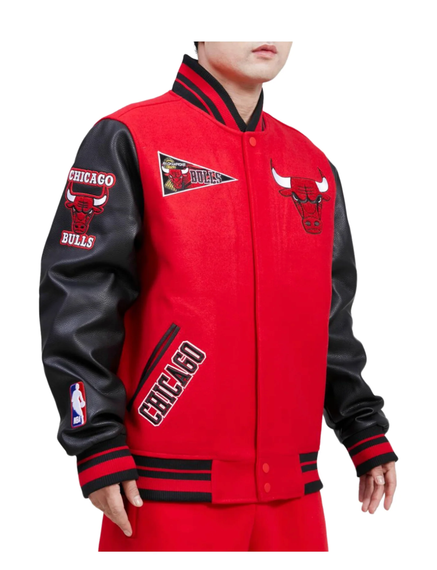 Chicago Bulls Classic Rib Wool Varsity Jacket MJ Footwear