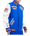 New York Knicks Retro Classic Rib Wool Varsity Jacket