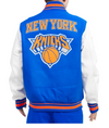 New York Knicks Retro Classic Rib Wool Varsity Jacket