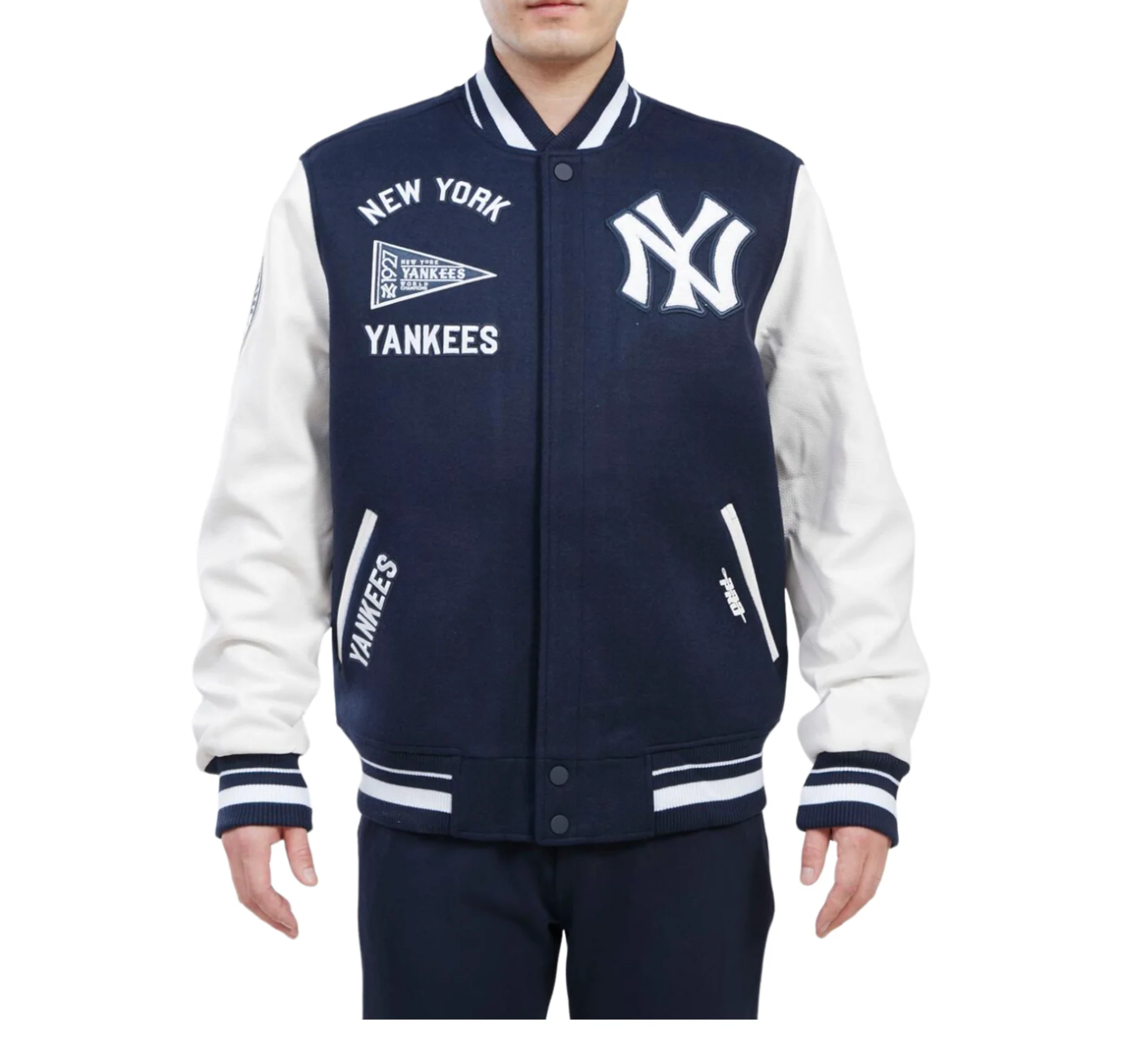 New York Yankees Retro Classic Rib Wool Varsity Jacket