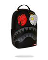 Sprayground Black Removable Eyes DLXSV Backpack