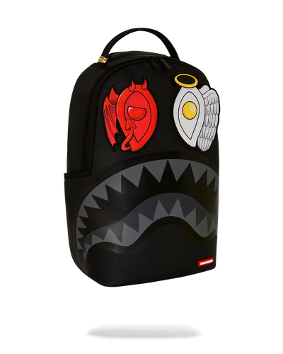 Sprayground Black Removable Eyes DLXSV Backpack