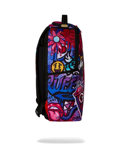 Sprayground Girly Graffiti Print DLXER Backpack