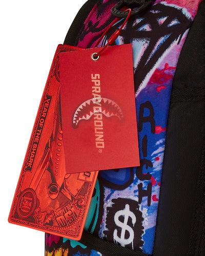 Sprayground Girly Graffiti Print DLXER Backpack