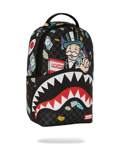 Sprayground Monopoly Shark Rich Characters Backpack
