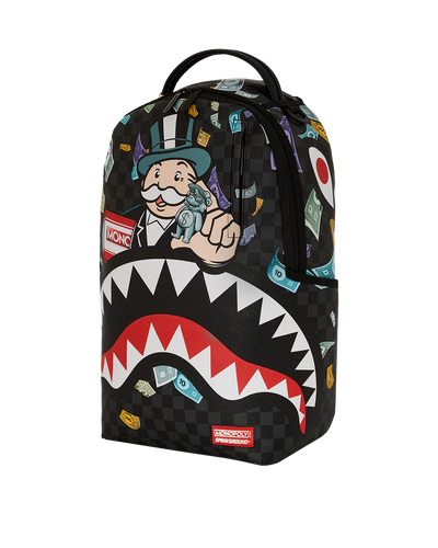 Sprayground Monopoly Shark Rich Characters Backpack