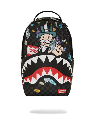 Sprayground Monopoly Shark Rich Characters Backpack