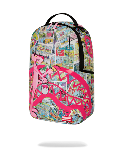 Sprayground Pink Panther Painting Shark Mouth DLXR Backpack