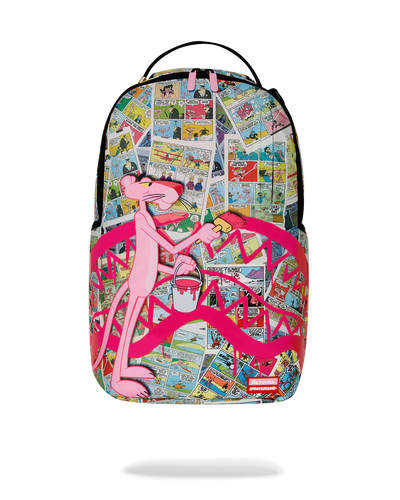 Sprayground Pink Panther Painting Shark Mouth DLXR Backpack