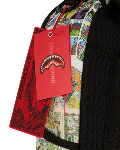 Sprayground Pink Panther Painting Shark Mouth DLXR Backpack