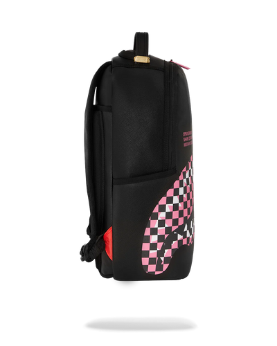 Sprayground Shark Central Breakup Check Sorbet Grey DLXSV Backpack