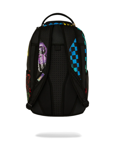 Sprayground Shark Central Stencils-Back X DLXSV Backpack