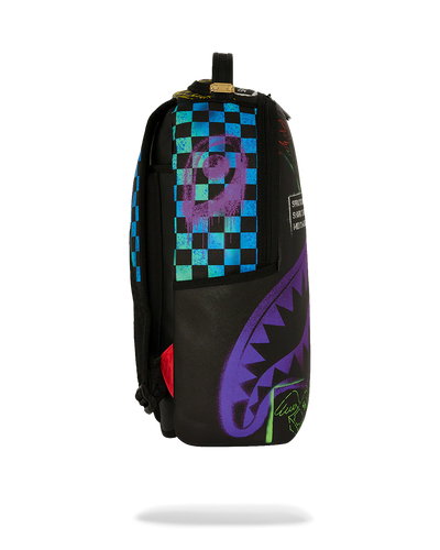 Sprayground Shark Central Stencils-Back X DLXSV Backpack