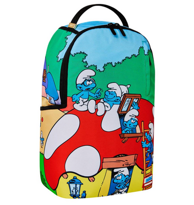 Sprayground Smurfs Mushroom Village Backpack