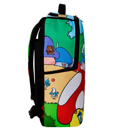 Sprayground Smurfs Mushroom Village Backpack