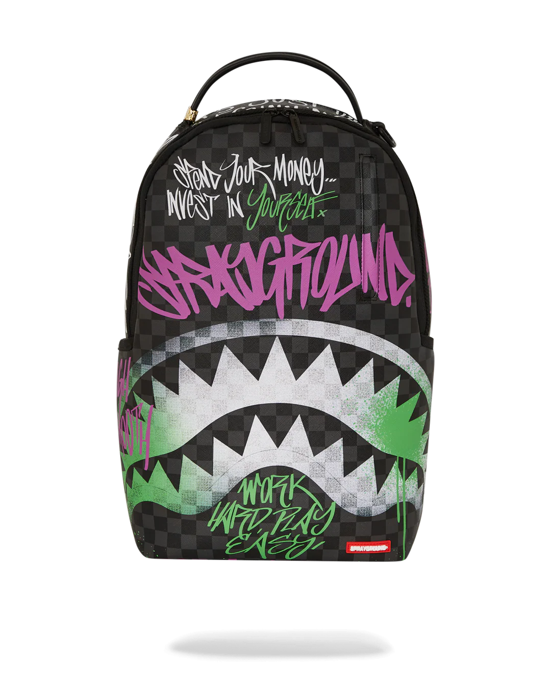 SPRAYGROUND シャークリュック　マリファナ柄 SPRAYGROUND (スプレイグラウンド) シャークプリント バック