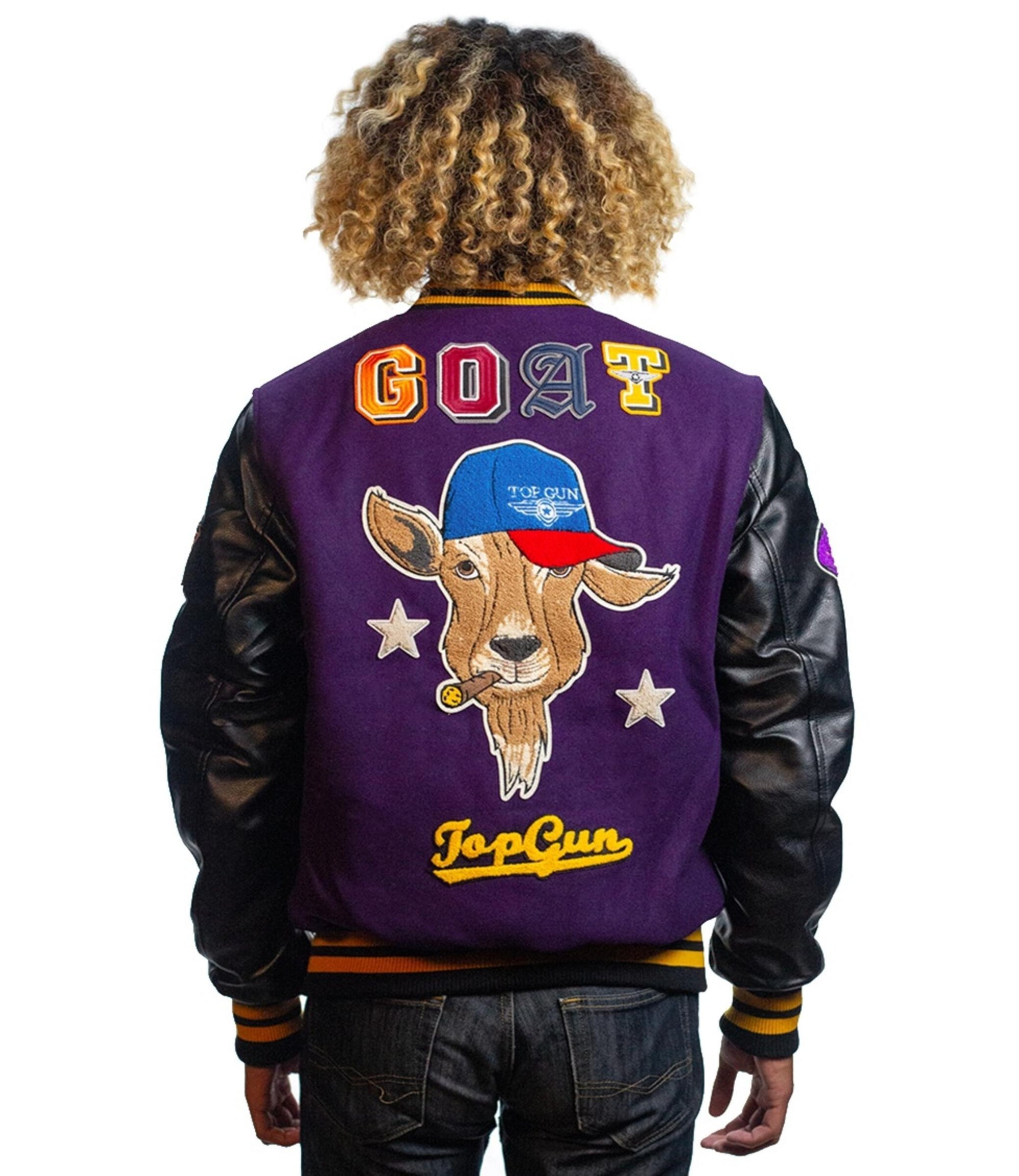 Top Gun Goat Varsity Jacket | MJ Footwear