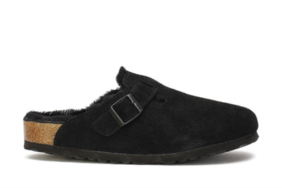 birkenstock-womens-clog-shoes-boston-fur-black-suede-259881-main