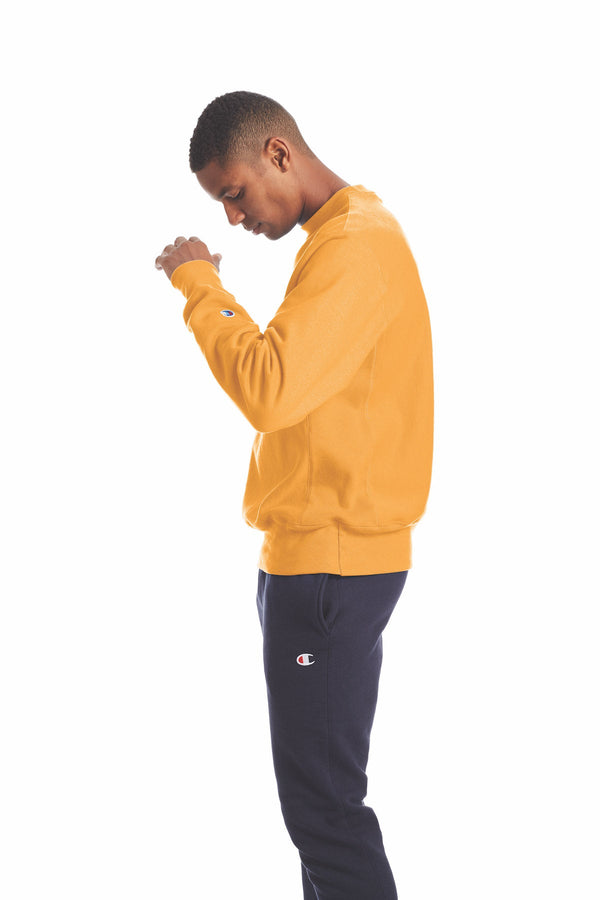 Champion gold crewneck sales
