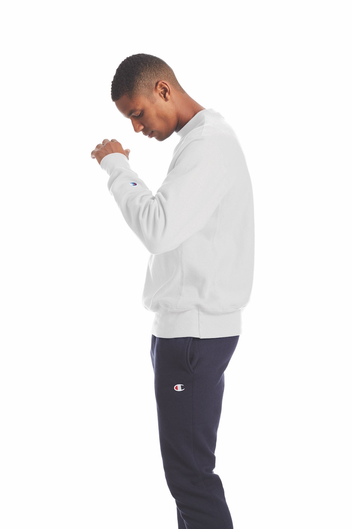 Champion Men s Reverse Weave Sweatshirt White