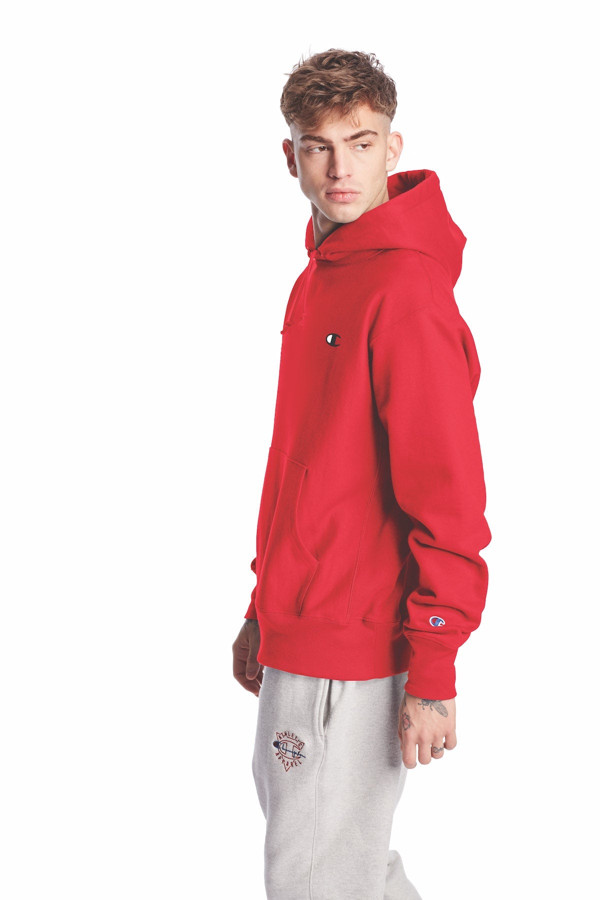 Champion Men s Pullover Reverse Weave Classic Hoodie MJ Footwear