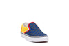 vans-mens-classic-slip-on-sneakers-rally-navy-yellow-red-vn0a4bv3v3d-3/4shot