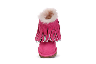 Toddler Classic Short Fringe Boots