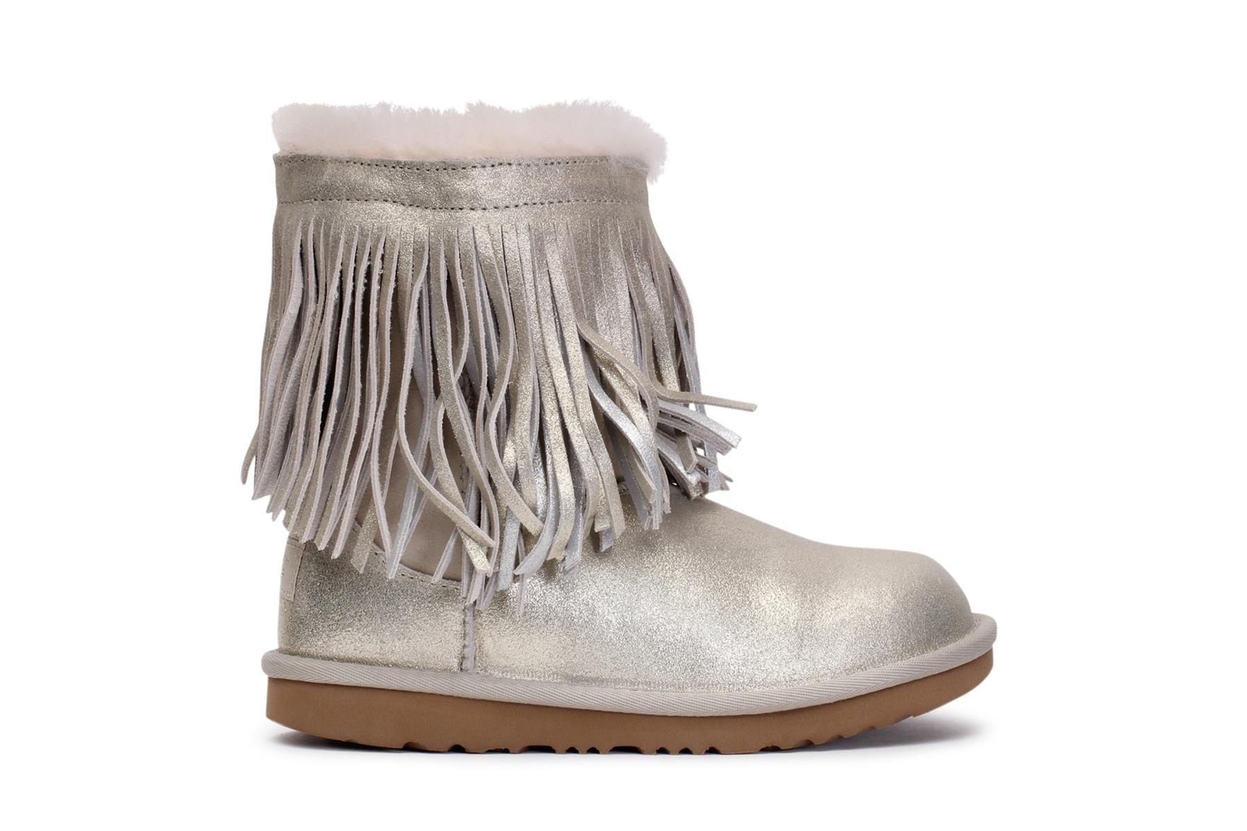 Kids Classic Short Fringe Boots