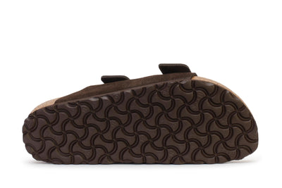 birkenstock-mens-slide-sandals-arizona-soft-footbed-mocha-suede-951311-heel
