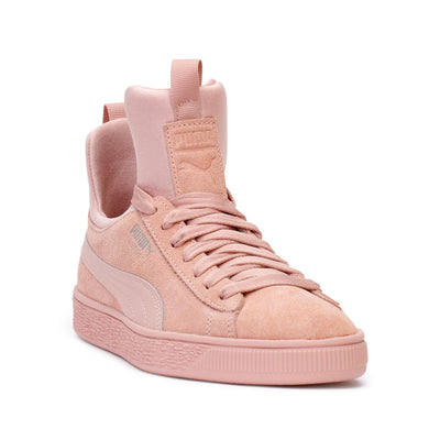 puma-womens-suede-fierce-fashion-sneakers-peach-beige-366010-01-3/4shot