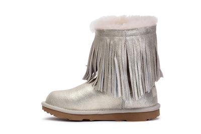 Kids Classic Short Fringe Boots