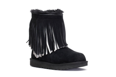 Toddler Classic Short Fringe Boots