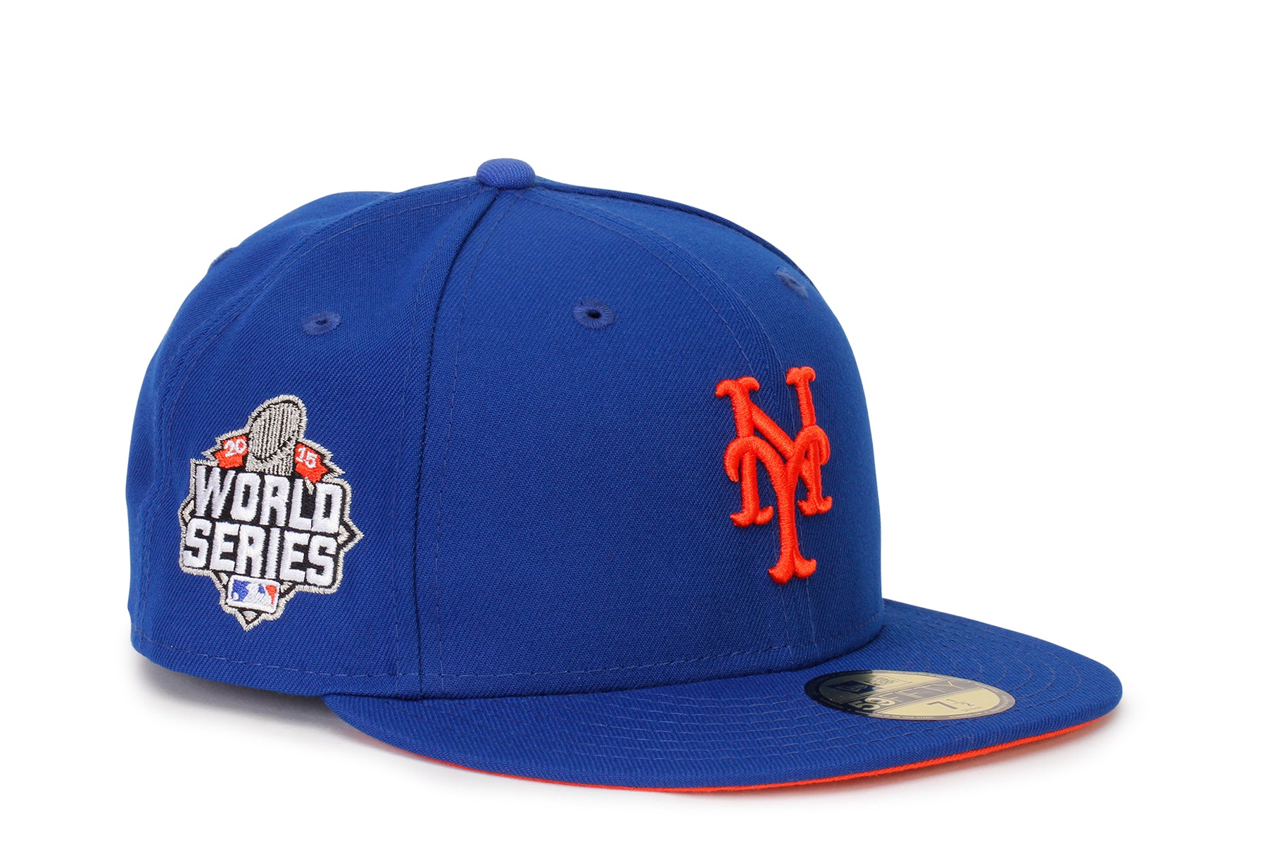 New Era 59FIFTY Fitted NY Mets 2015 World Series 7 1/8 / Light Royal/Orange