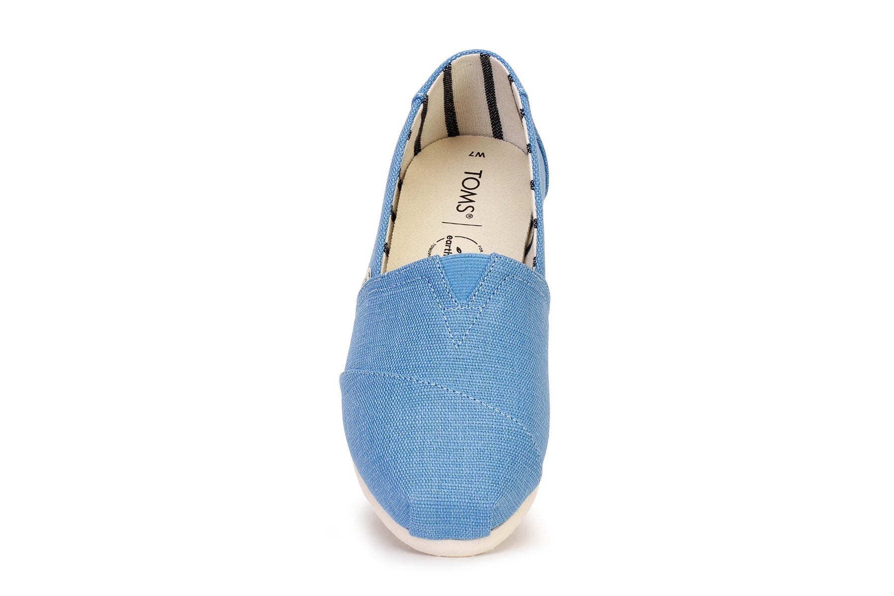 Toms Women s Heritage Canvas Alpargata Slip On Shoe Azure Blue 9