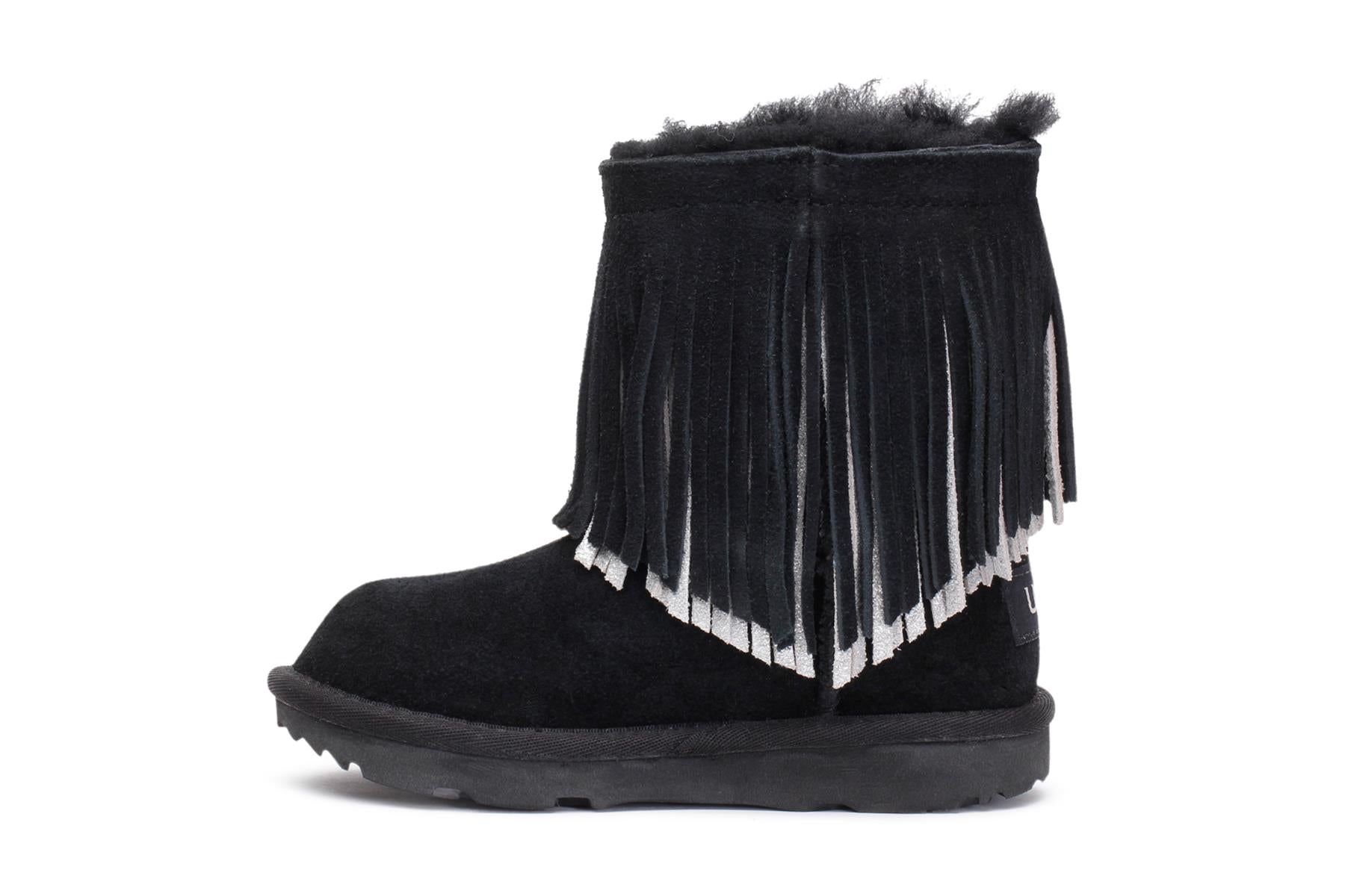 Kids Classic Short Fringe Boots MJ Footwear
